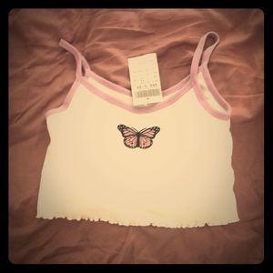 Brandy Melville butterfly tank